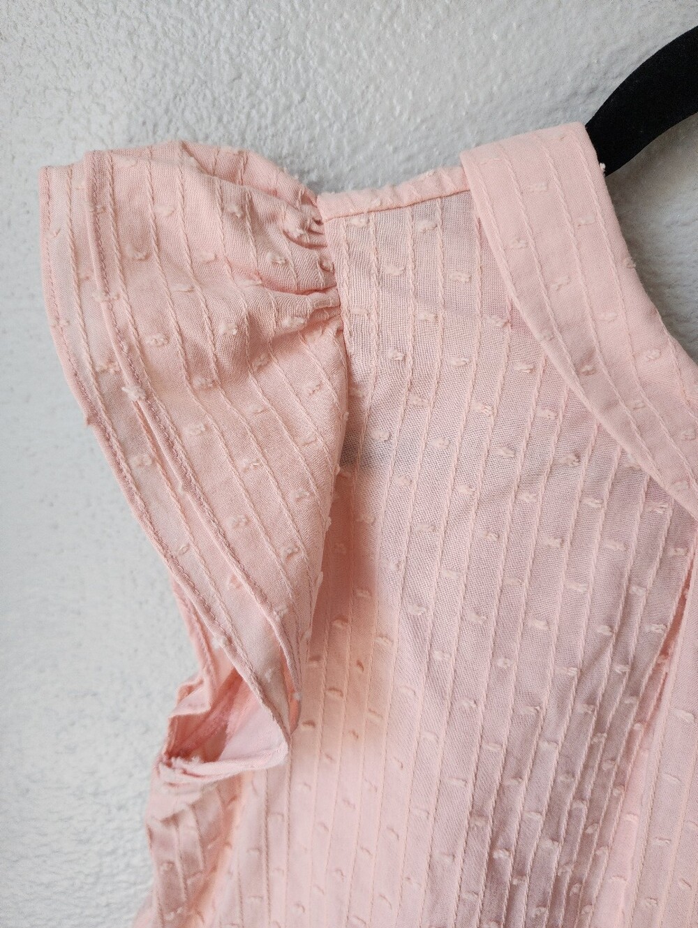 The Sunday Collective Pink Swiss Dot Flutter Sleeve Blouse NWT 12Y - Picture 3 of 8